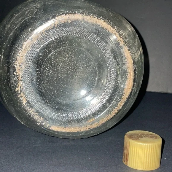 Glass Liquor Bottle Half Gallon Jug Handle Vintage Decanter Home Decor - Picture 9 of 10